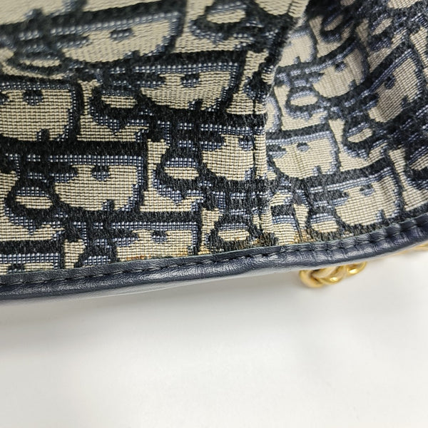30 Montaigne Oblique Canvas Blue