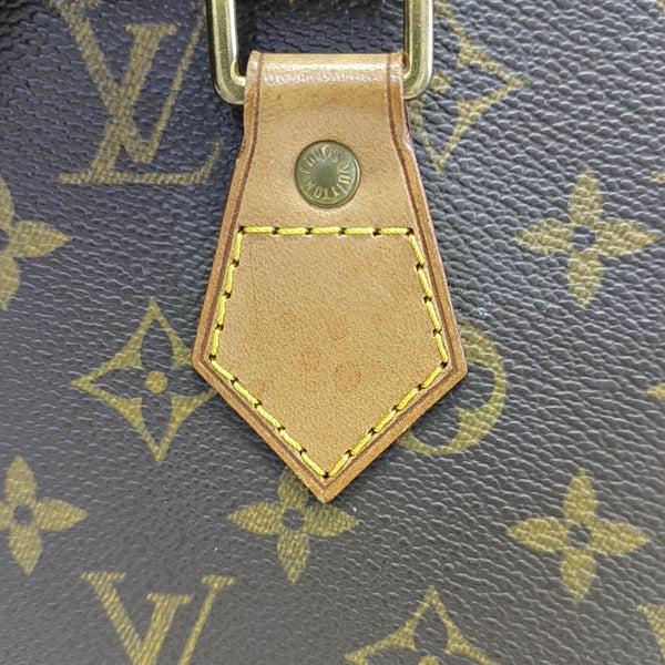 ALMA PM Monogram Coated Canvas Brown
