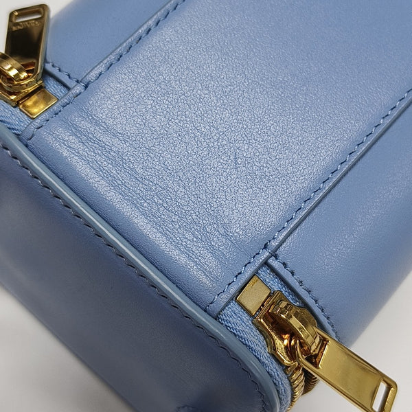 TRIOMPHE Mini Calfskin Blue