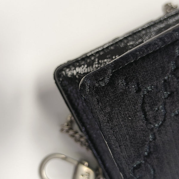 Dionysus Super Mini Monogram Suede Black