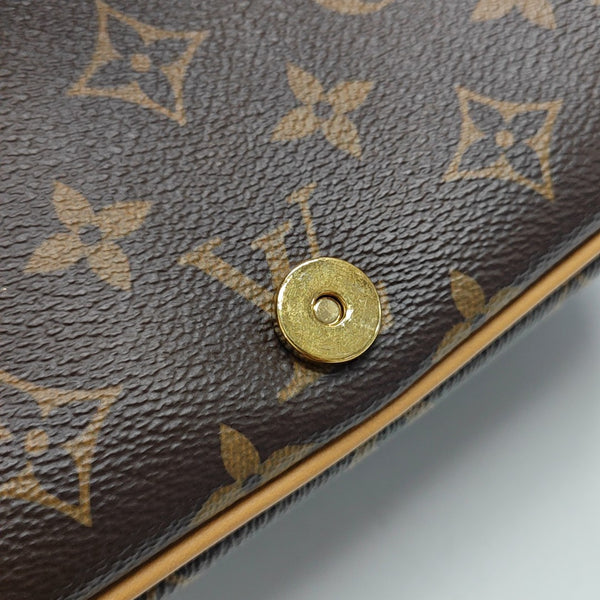 DIANE Monogram Coated Canvas Brown