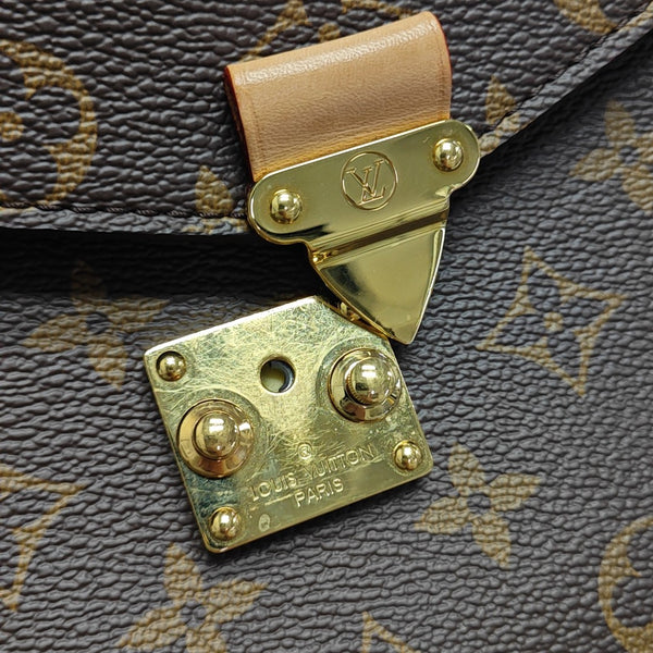 MÉTIS MM Monogram Coated Canvas Brown