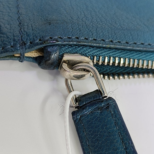 Calfskin Clutch Blue