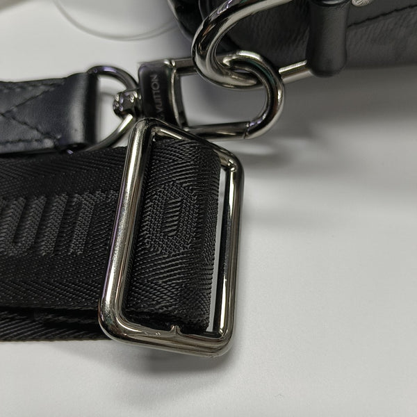 KEEPALL 25 Monogram Coated Canvas Black