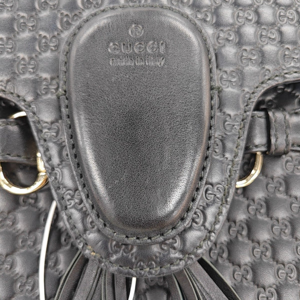Emily Chain Monogram Calfskin Black