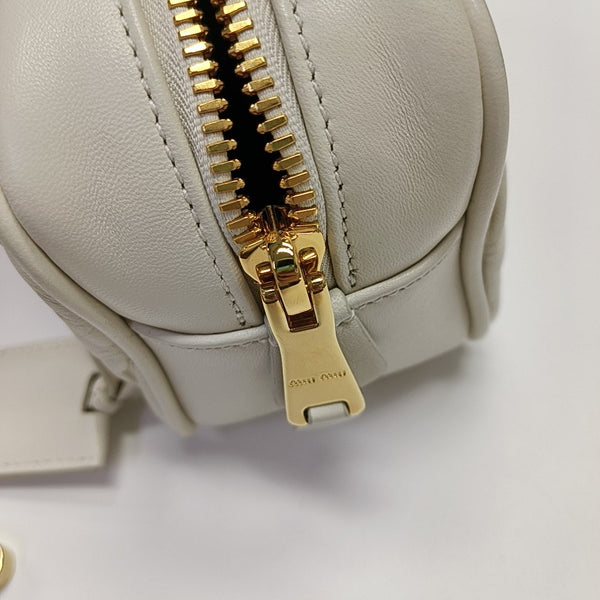 Arcadie Matelassé Lambskin White