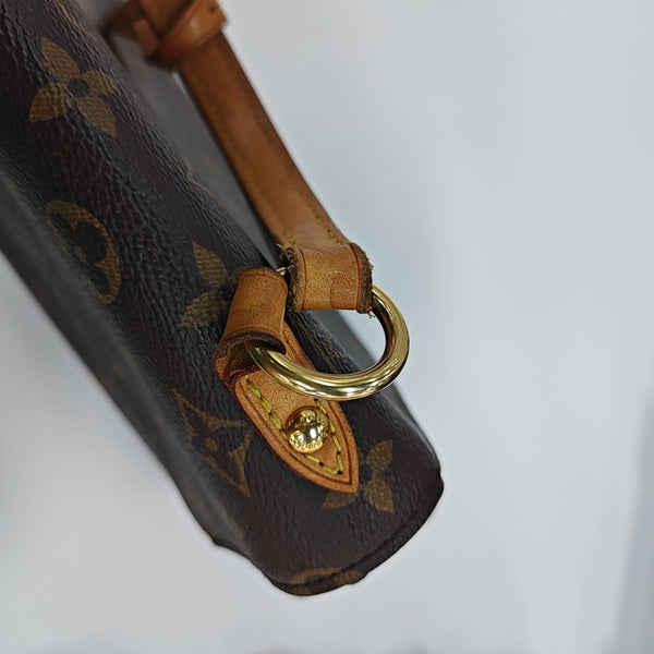 CLUNY PM Monogram Coated Canvas Brown
