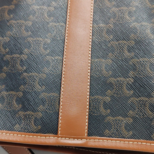 TRIOMPHE CANVAS Small Coated Canvas Brown
