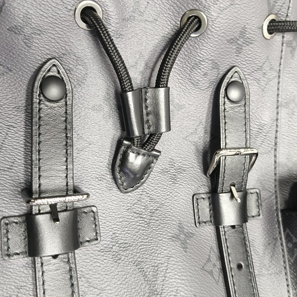 CHRISTOPHER PM Monogram Coated Canvas Gray