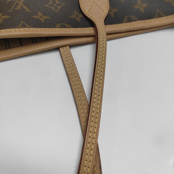 NEVERFULL GM Lona revestida Monogram Marrón