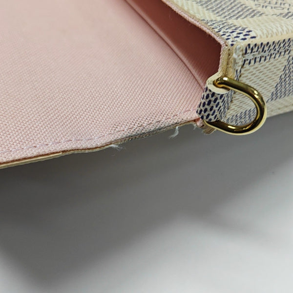 FÉLICIE Damier Azur Coated Canvas White