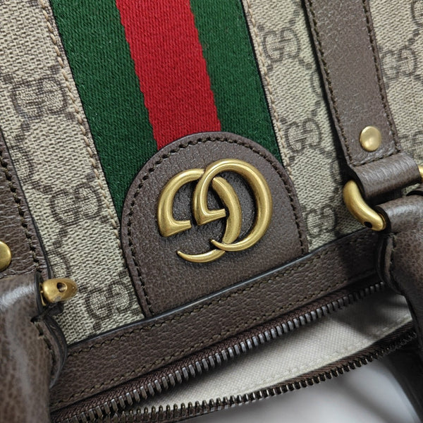 Savoy Large Monogram Coated Canvas Beige