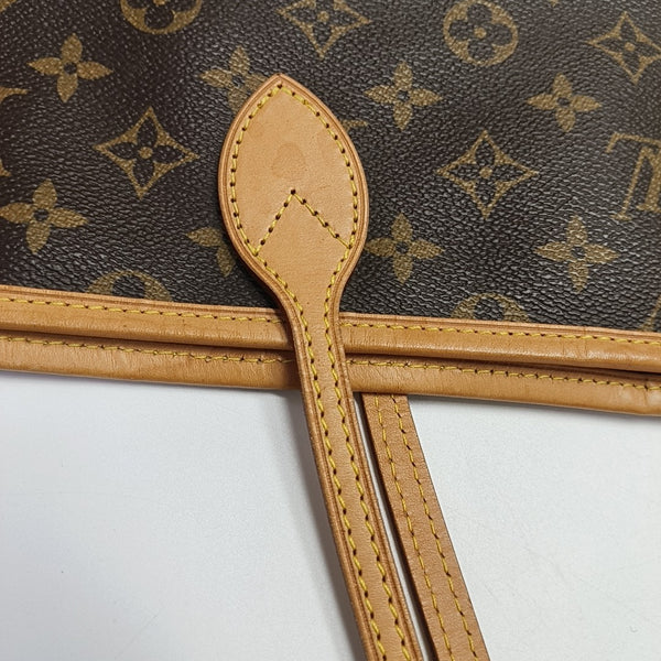 NEVERFULL GM Monogram Coated Canvas Brown