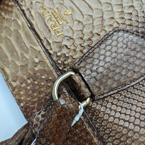 Python Tote Bag Brown