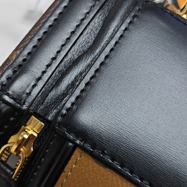 CANNES PM Monogram Coated Canvas Brown