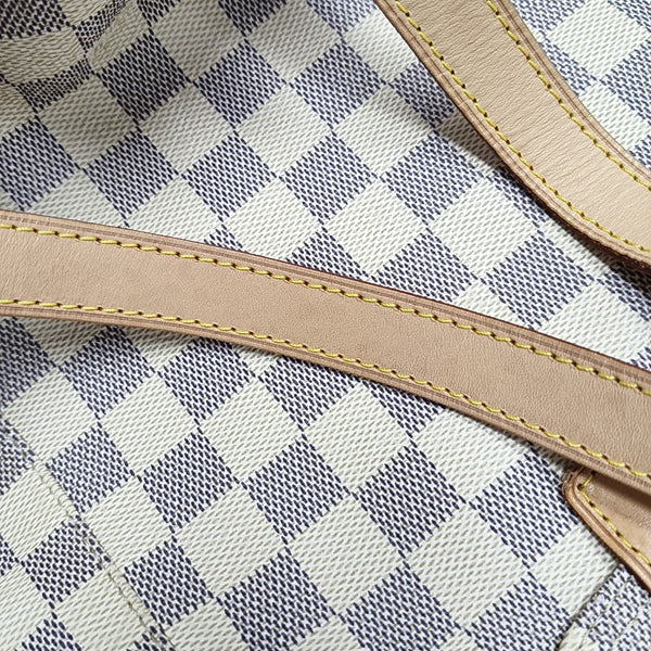 SPERONE Damier Azur Coated Canvas White