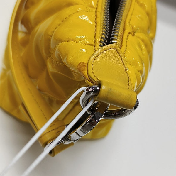 Spirit Ciré Mini Quilted Patent Leather Yellow