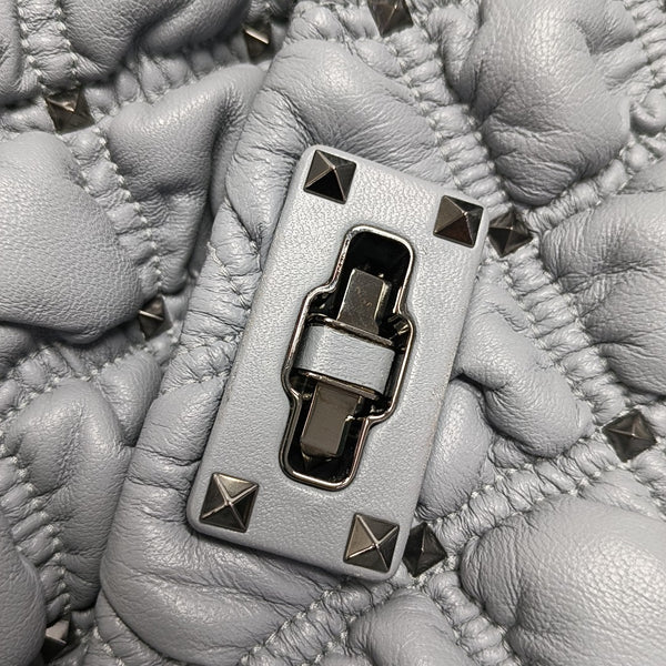 Spikeme Medium Quilted Lambskin Blue