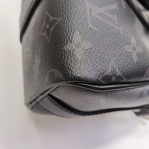 KEEPALL 25 Monogram Coated Canvas Black