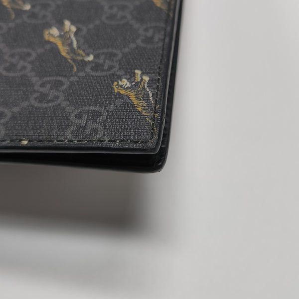 GG Supreme Monogram Coated Canvas Black