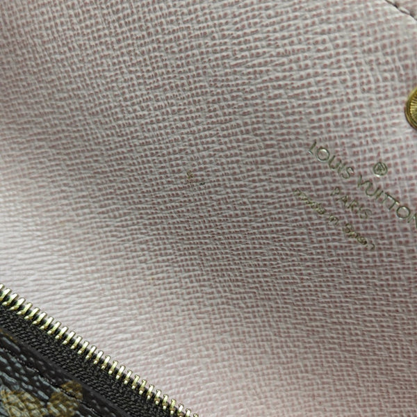 EMILIE Monogram Coated Canvas Brown Wallet