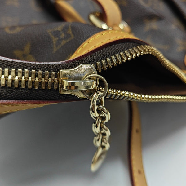 PALERMO GM Monogram Coated Canvas Brown