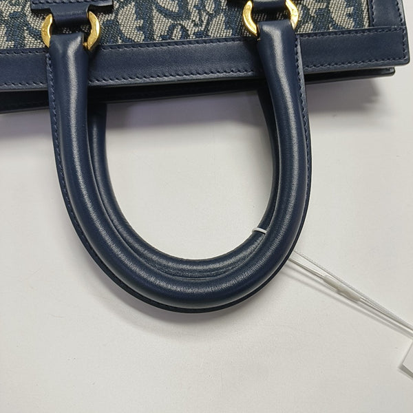 Vintage Tote Oblique Fabric Gray