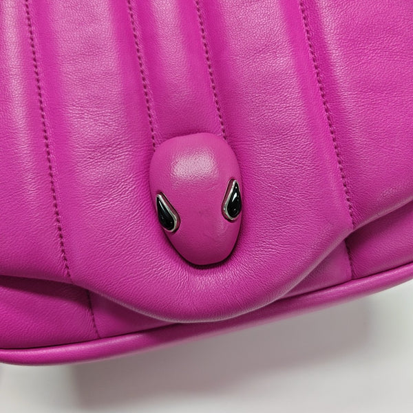 BVLGARI Quilted Lambskin Purple