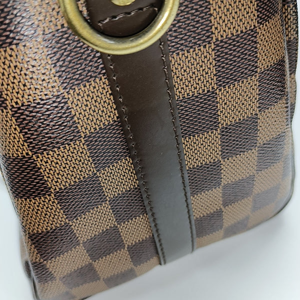 SPEEDY 25 Lona revestida Damier Ebene Marrón