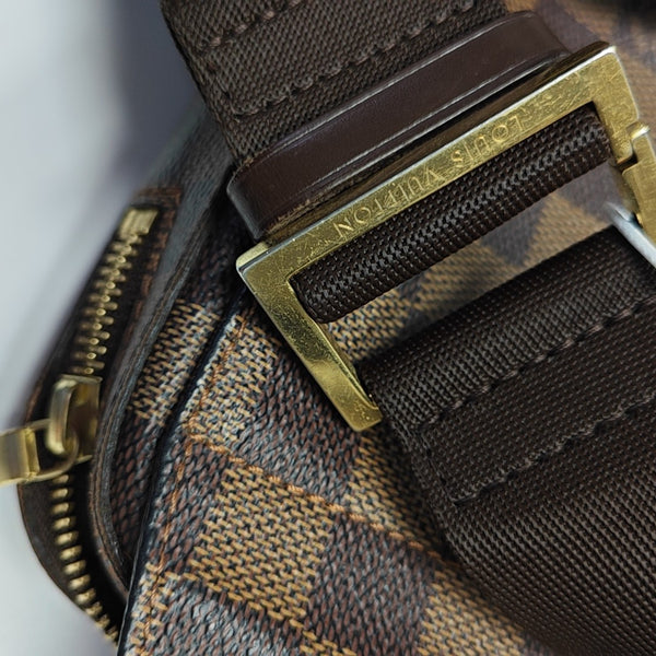 GÉRONIMOS Damier Ebene Coated Canvas Brown
