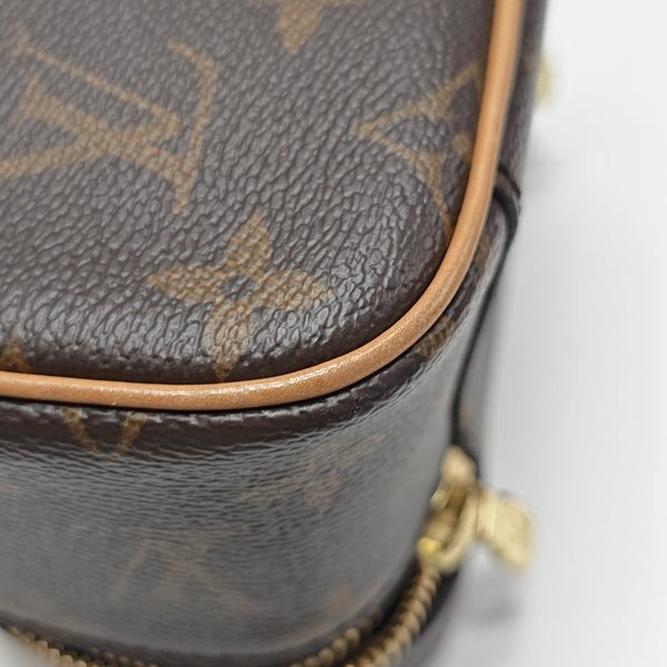 NICE Super Mini Monogram Coated Canvas Brown