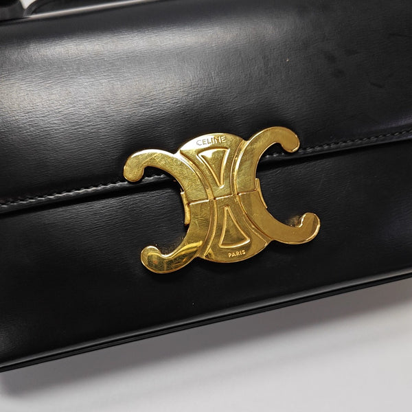 TRIOMPHE Small Calfskin Black