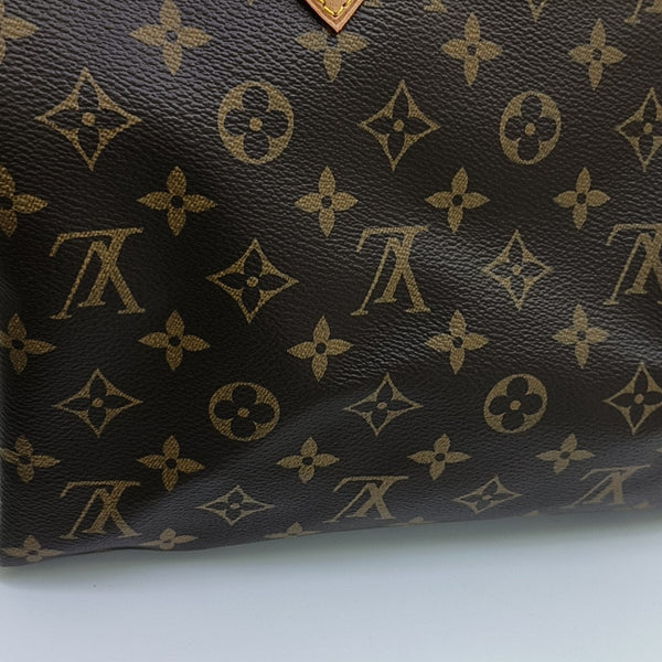 SPEEDY 30 Monogram Coated Canvas Brown