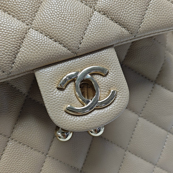 URBAN SPIRIT Quilted Grained Calfskin Beige