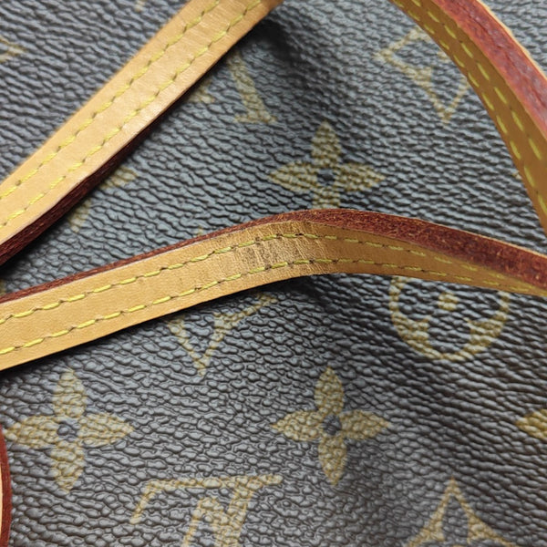 NEVERFULL MM Monogram Coated Canvas Brown