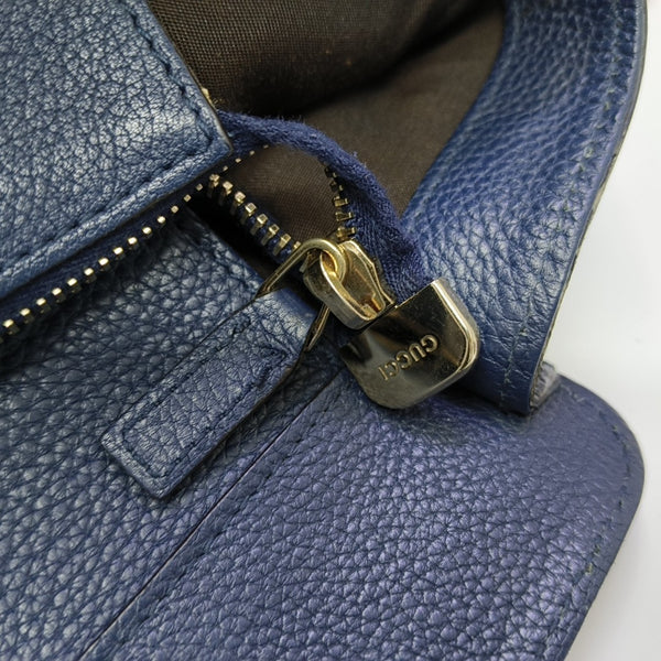 Calfskin Shoulder Bag Blue