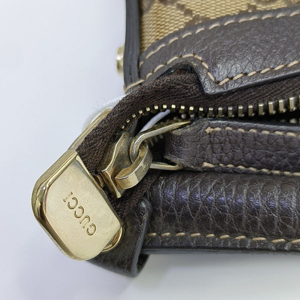 Monogram Coated Canvas Shoulder Bag Brown