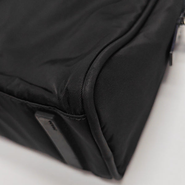 Nylon Top Handle Bag Black