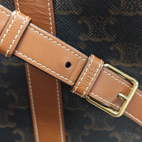 TRIOMPHE CANVAS Medium Coated Canvas Brown
