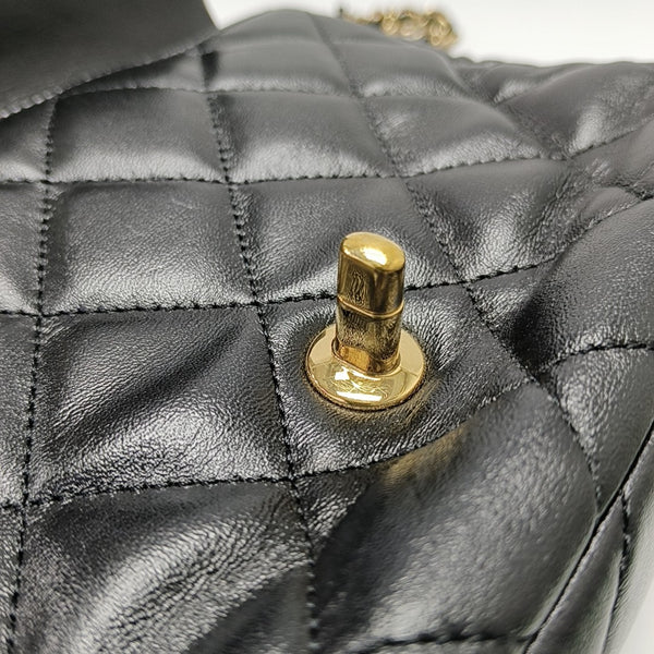 WOC Quilted Lambskin Black