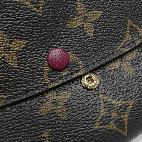 EMILIE Monogram Coated Canvas Brown Wallet