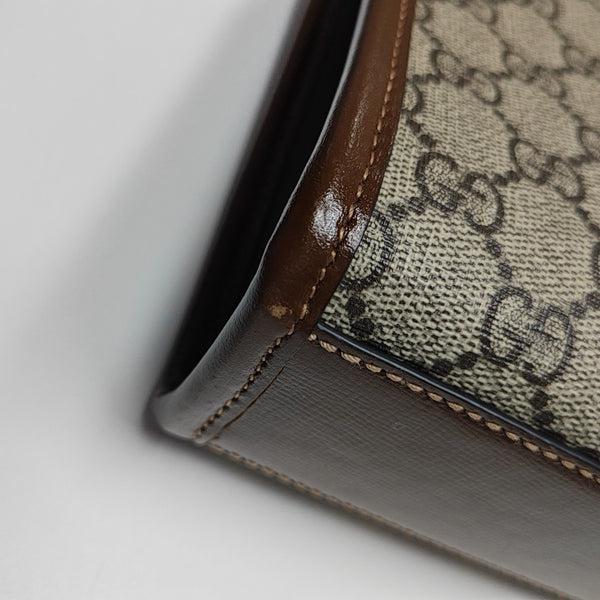 Retro Mini Monogram Coated Canvas Beige