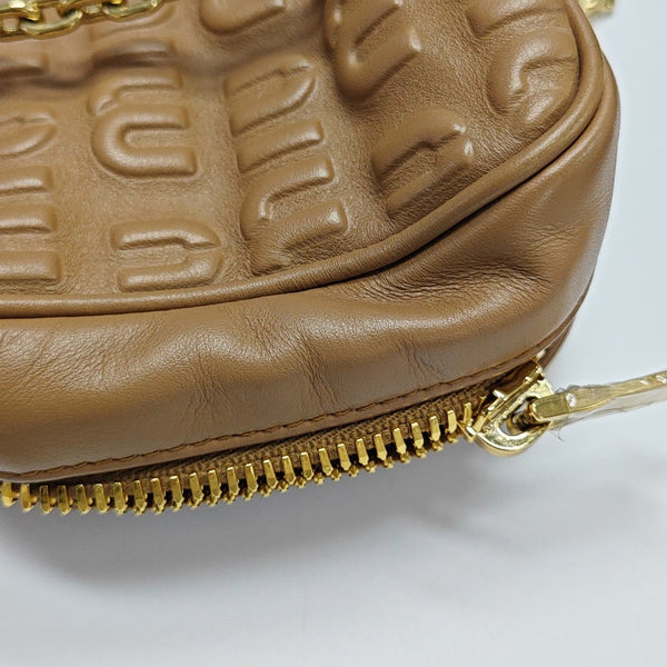 Calfskin Top Handle Bag Brown