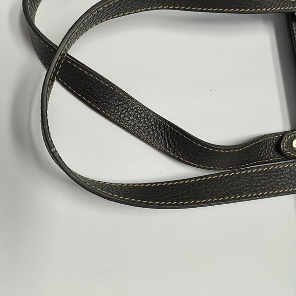 Monogram Coated Canvas Tote Bag Brown