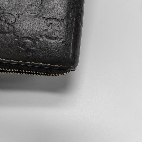 Ligne Shima Monogram Calfskin Brown Wallet