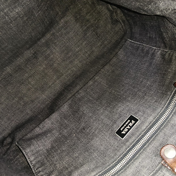 Denim Shoulder Bag Gray