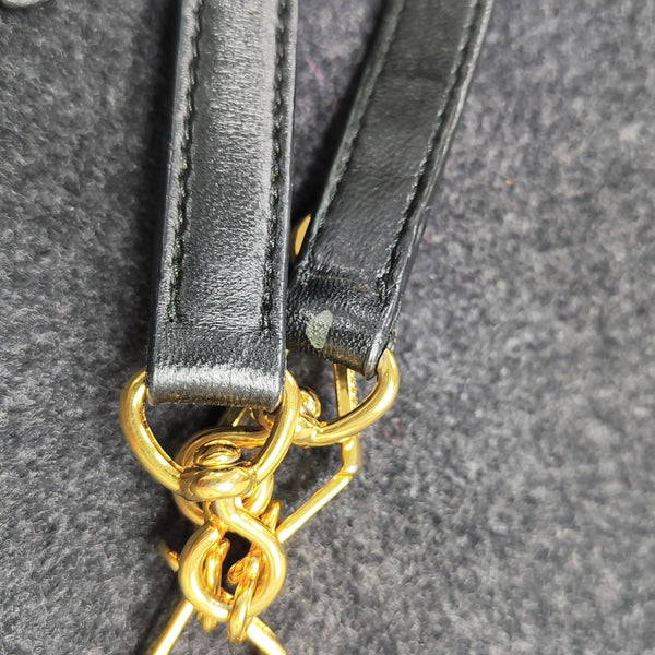 Fabric Shoulder Bag Gray