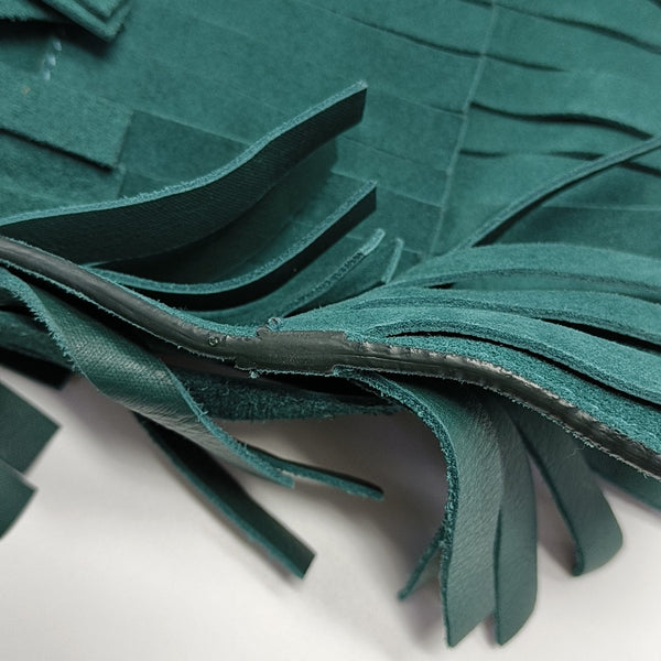 Suede Clutch Green