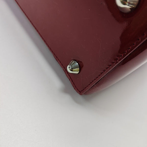 Lady Dior Large Cannage Patent Leather Red