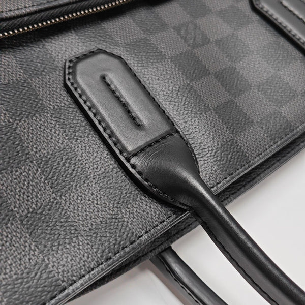 7 DAYS A WEEK Damier Graphite Coated Canvas Gray